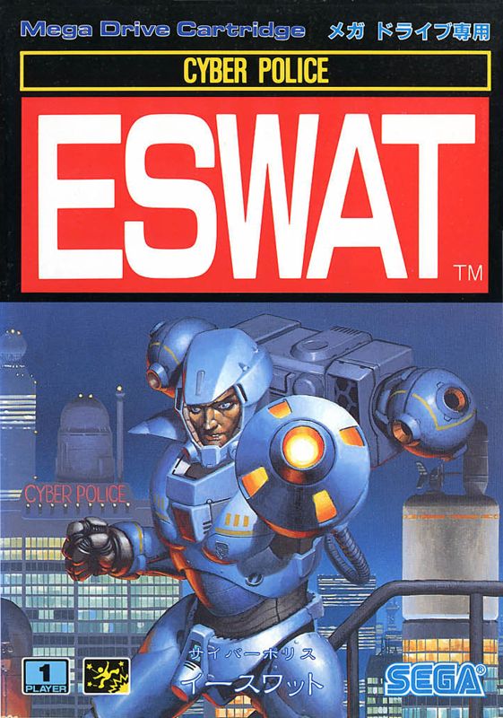 ESWAT: City Under Siege box art for Sega Mega Drive